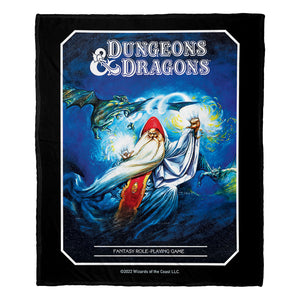 Hasbro Dungeons and Dragons Wizards And Dragons Silk Touch Throw Blanket 50x60 Inches