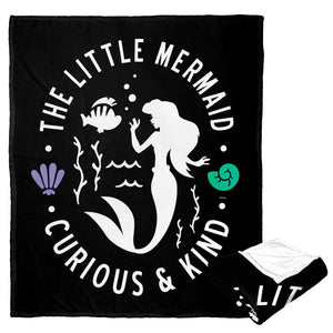 Disney Little Mermaid Curious And Kind Silk Touch Throw Blanket 50x60 Inches