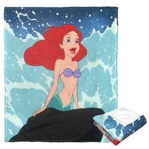 Disney Little Mermaid Part Of Your World Silk Touch Throw Blanket 50x60 Inches