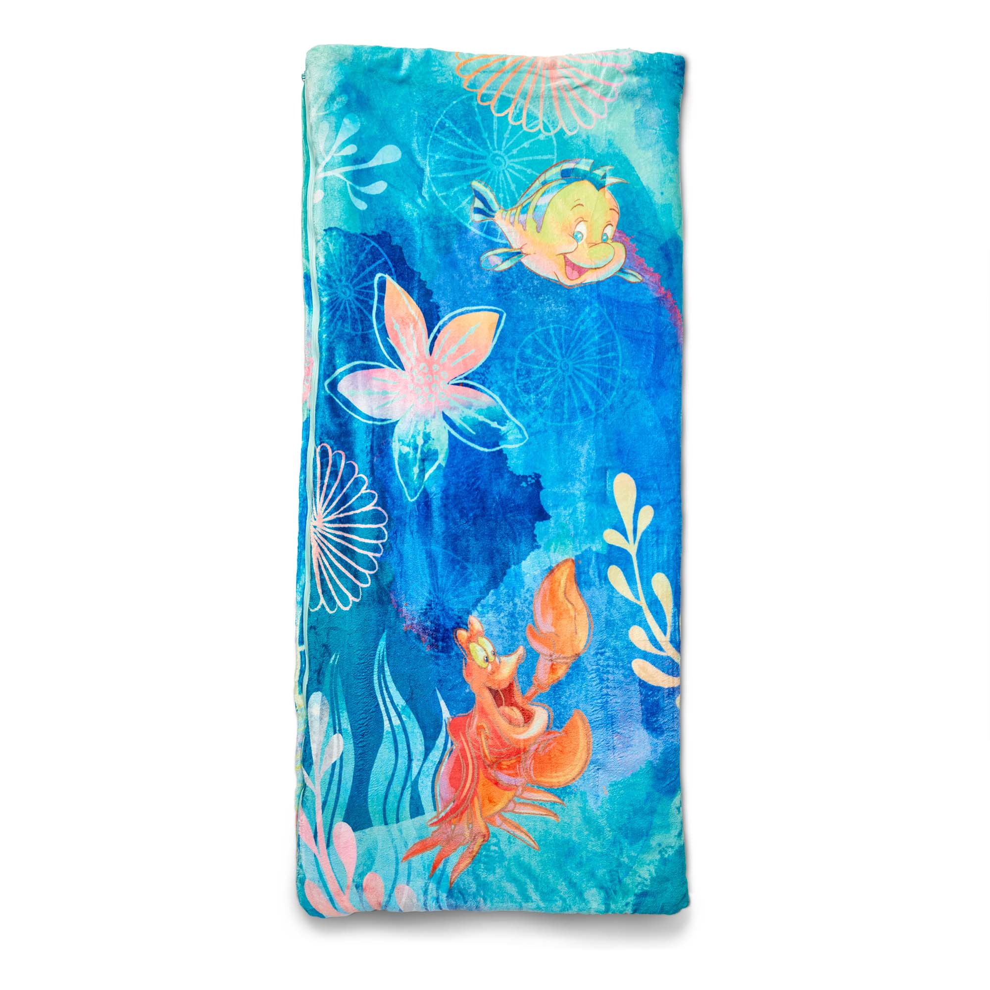 Disney Little Mermaid Ariel Dream Big Cloud Touch Sherpa Slumber Bag 27x56 Inches