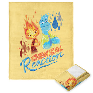 Disney Pixar Elemental Chemical Reaction Silk Touch Throw Blanket 50x60 Inches