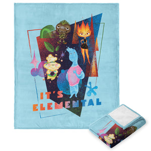 Disney Pixar Elemental It's Elemental Silk Touch Throw Blanket 50x60 Inches