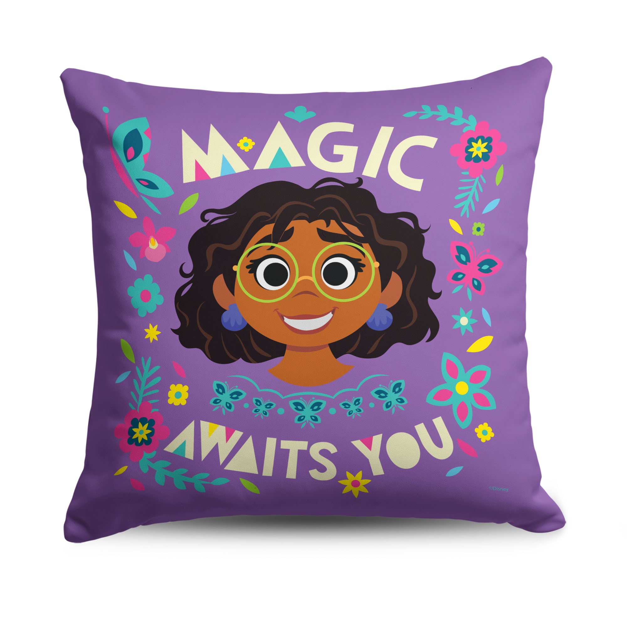 Disney Encanto Magic Awaits You Throw Pillow 18x18 Inches