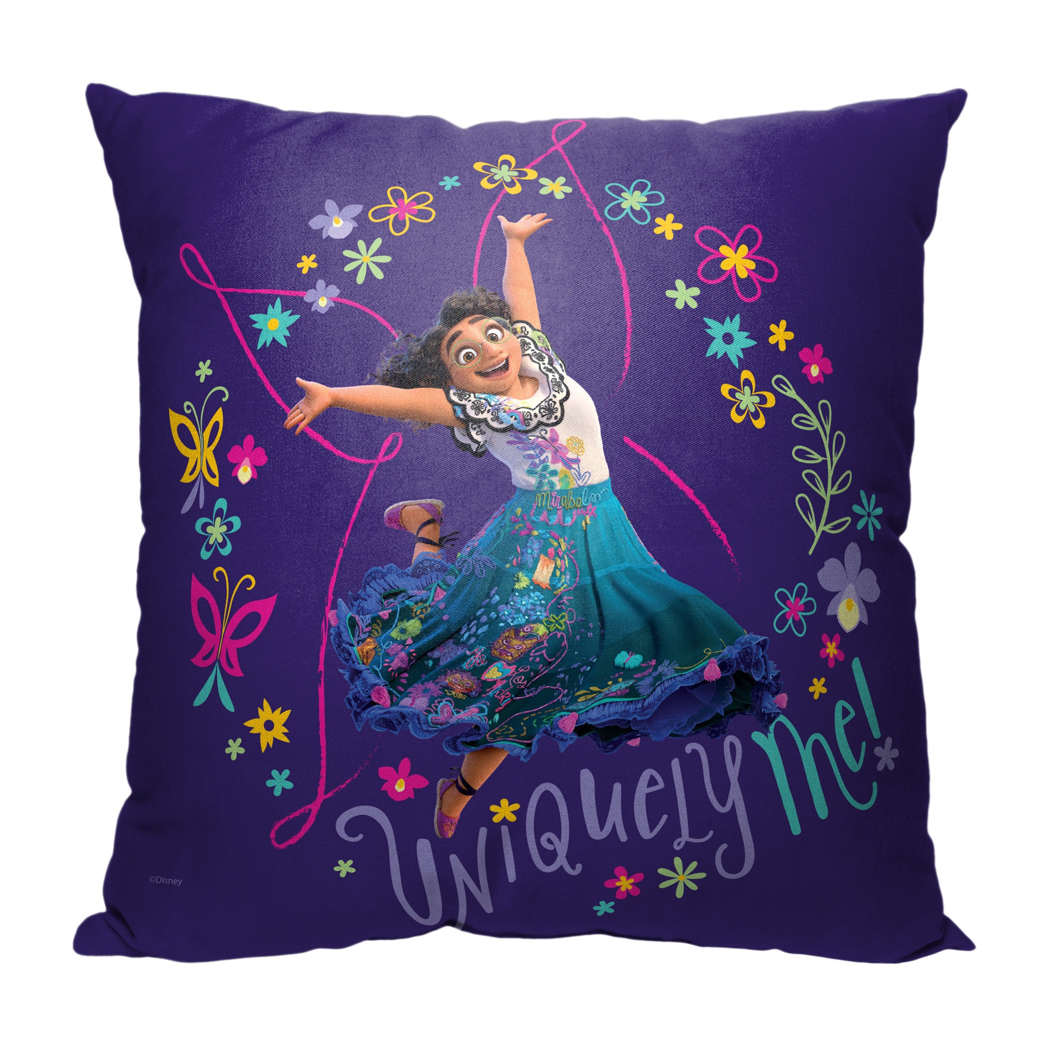 Disney Encanto Uniquely Me Throw Pillow 18x18 Inches