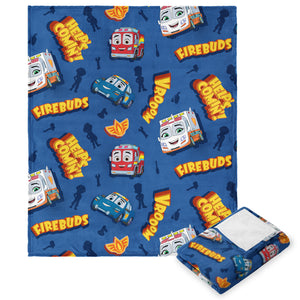 Disney Firebuds Help's Comin' Silk Touch Throw Blanket 50x60 Inches