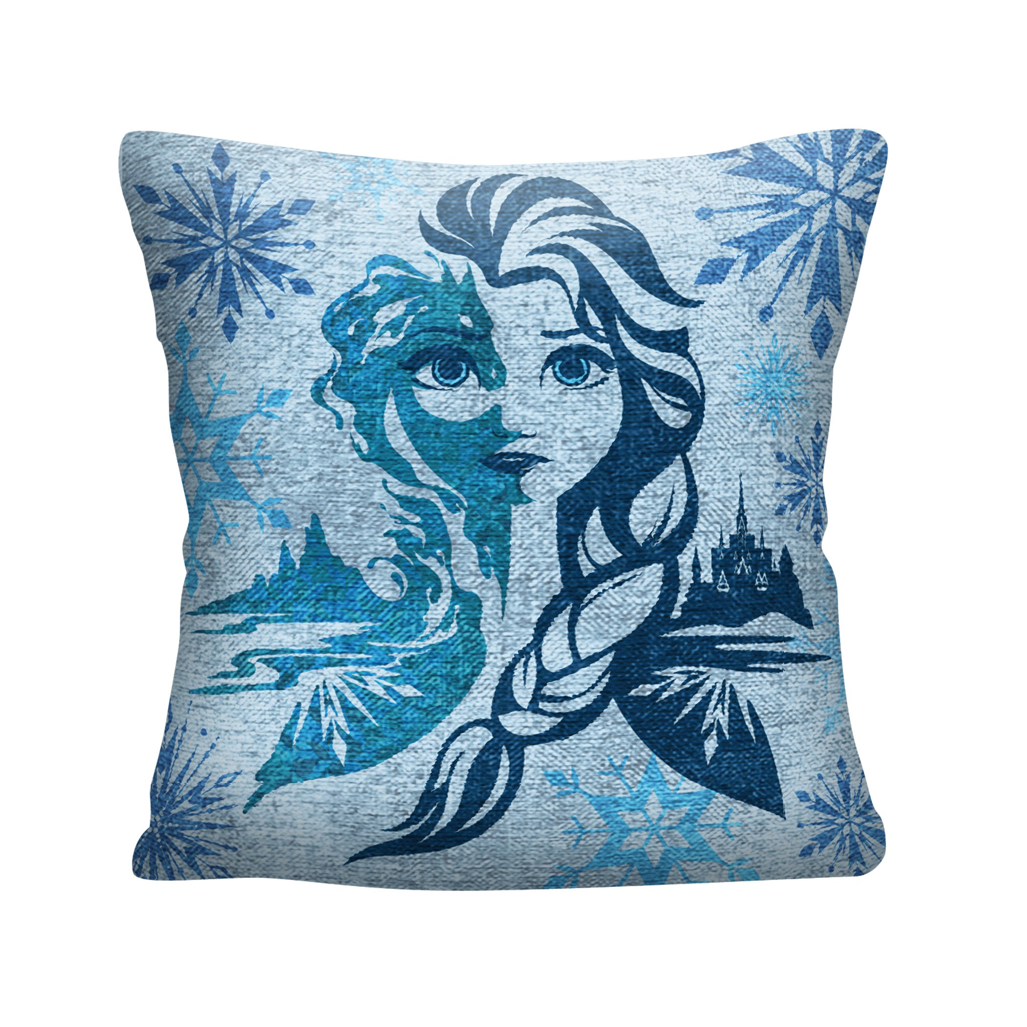 Disney Frozen Fearless Girl Tapestry Throw Pillow 18 Inches