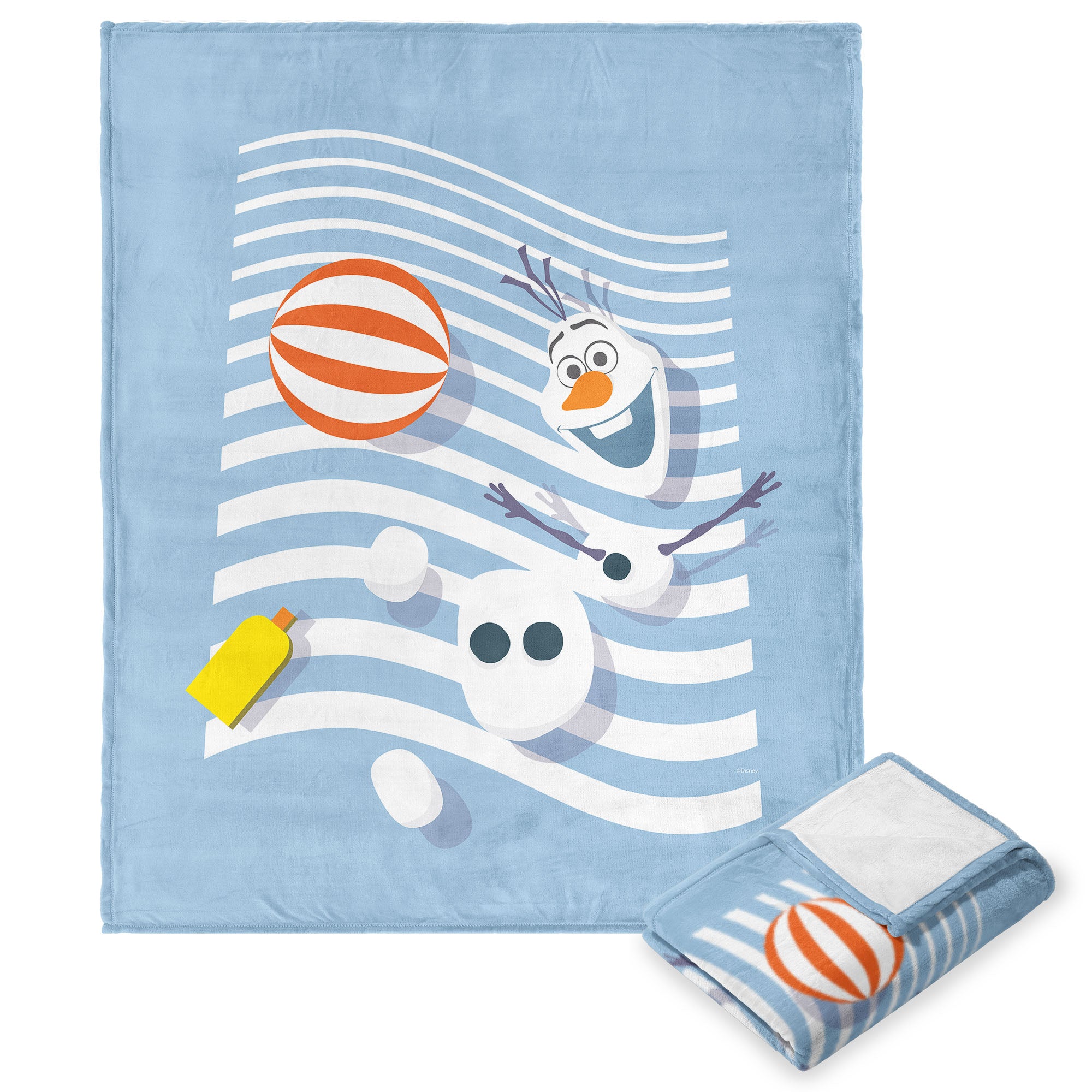 Disney Frozen Beach Olaf Silk Touch Throw Blanket 50X60 Inches