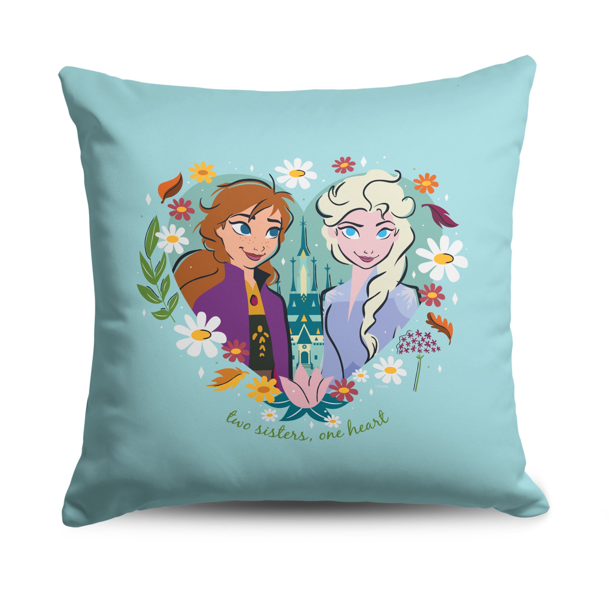 Disney Frozen Two Sisters Throw Pillow 18X18 Inches