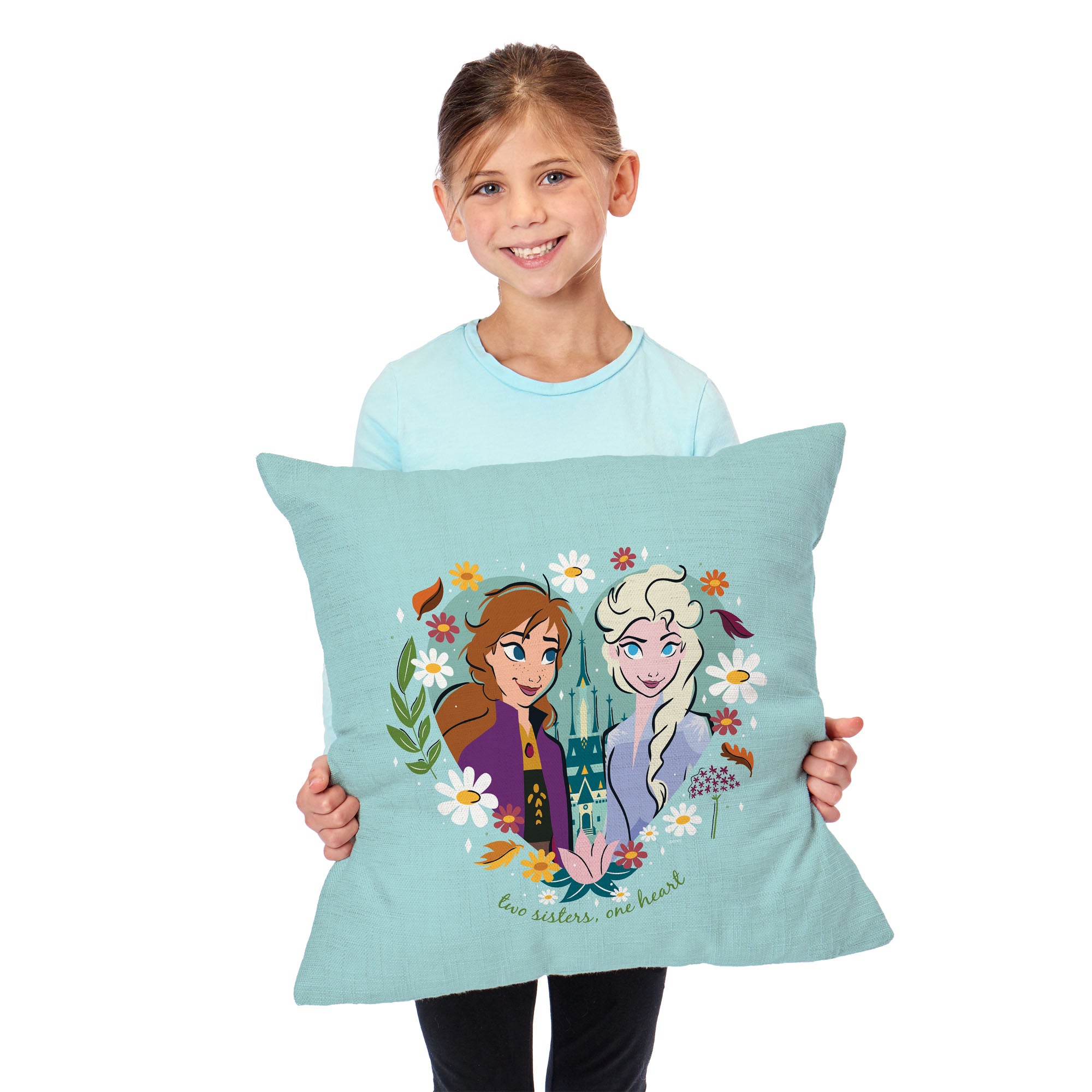 Disney Frozen Two Sisters Throw Pillow 18X18 Inches