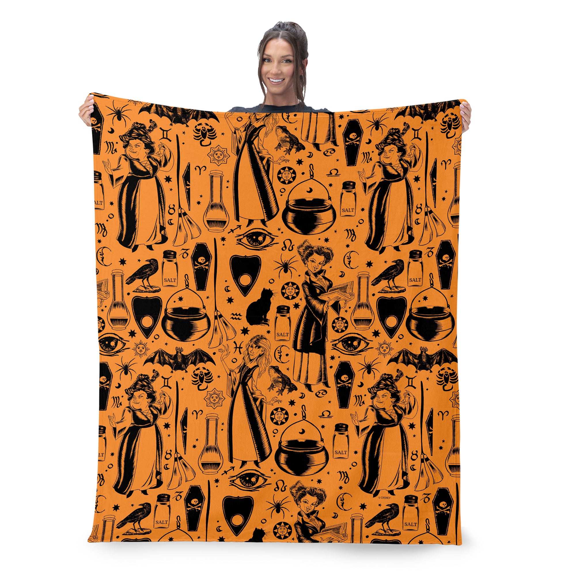 Disney Hocus Pocus Hocus Pocus Pattern Silk Touch Throw Blanket 50x60 Inches