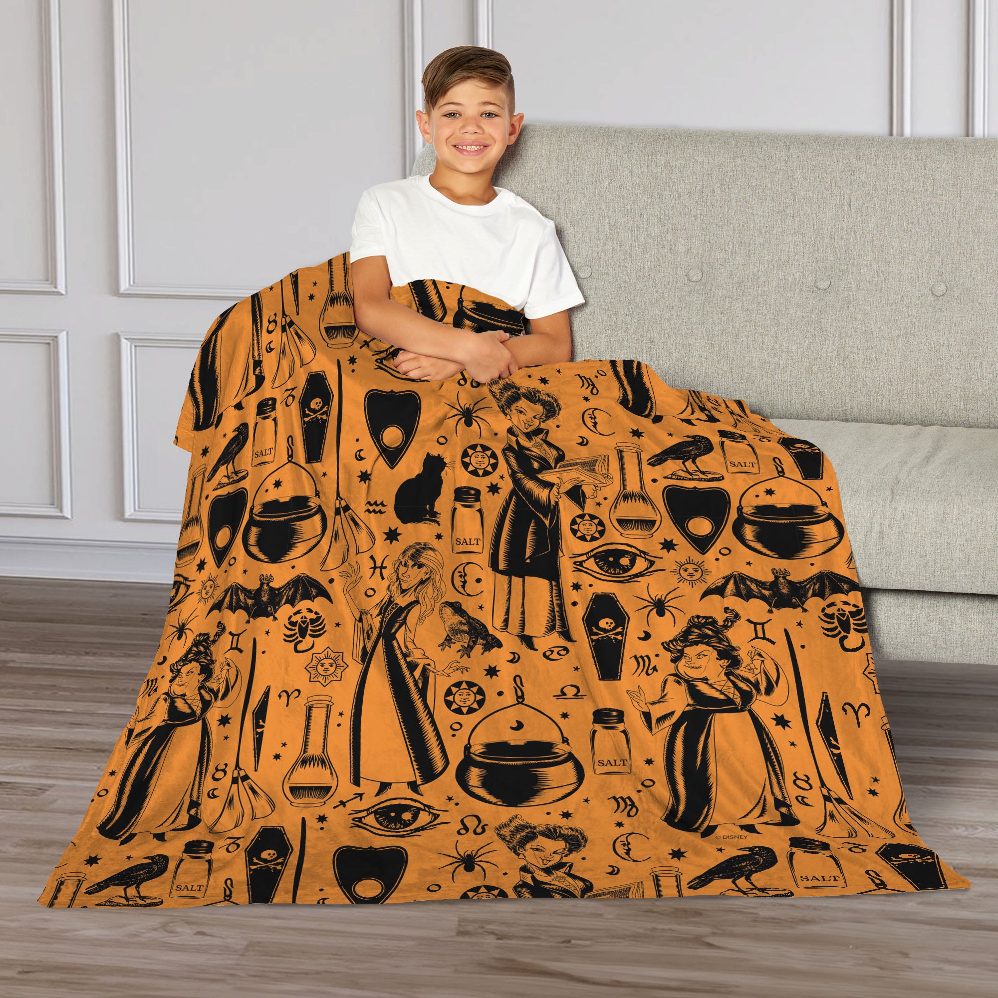 Disney Hocus Pocus Hocus Pocus Pattern Silk Touch Throw Blanket 40x50 Inches