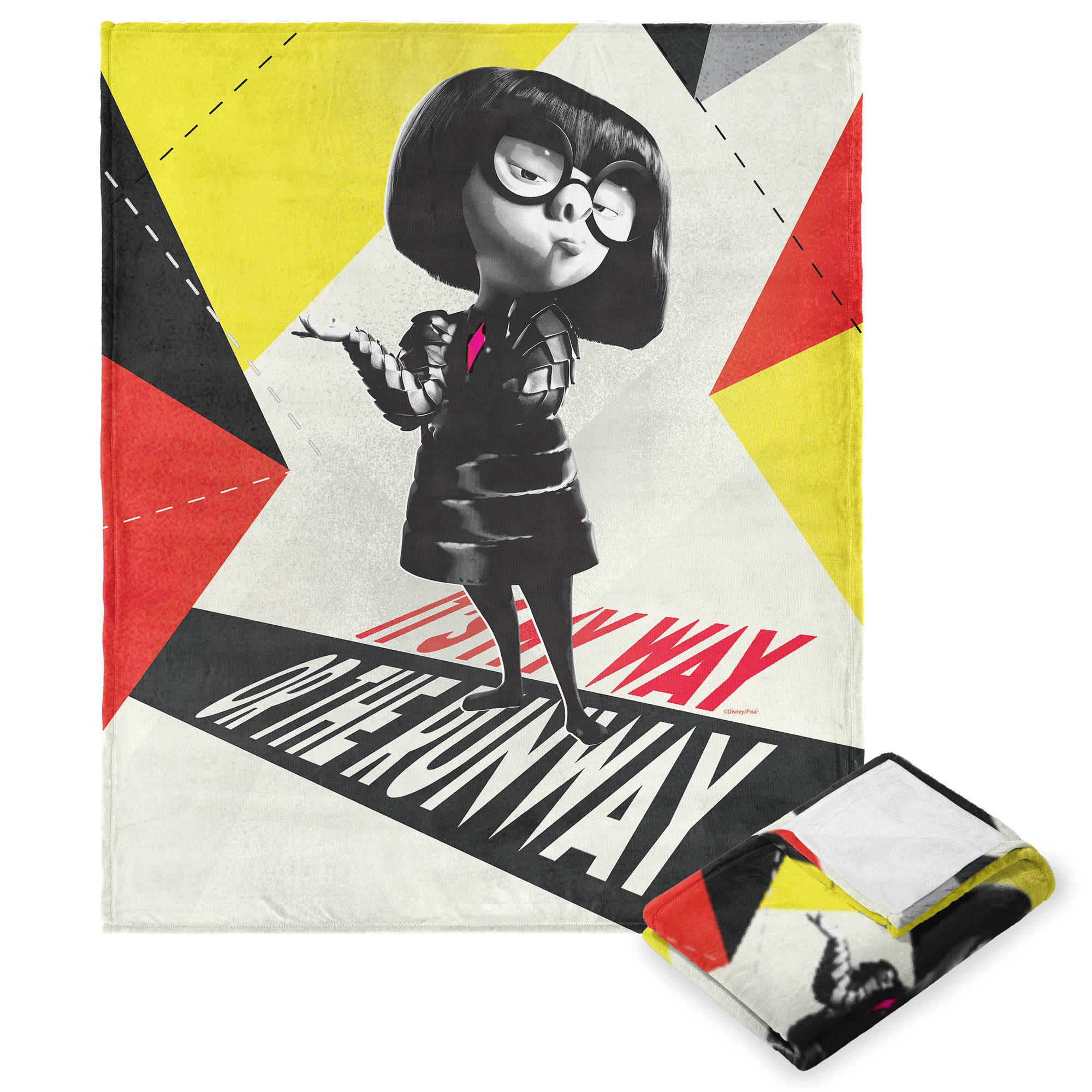 Disney Incredibles 2 Edna's Runway Silk Touch Throw Blanket 50X60 Inches