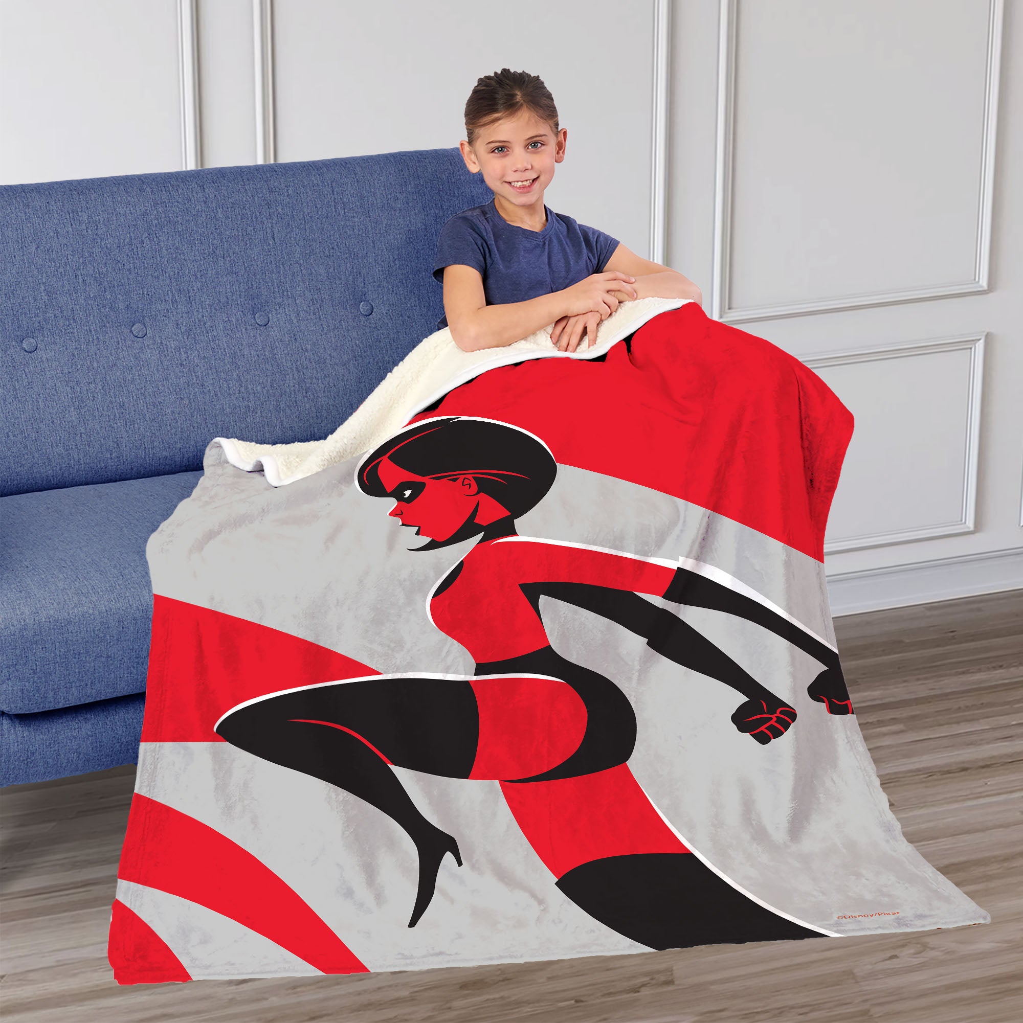 Disney Pixar The Incredibles Take That Silk Touch Sherpa Throw Blanket 50X60 Inches