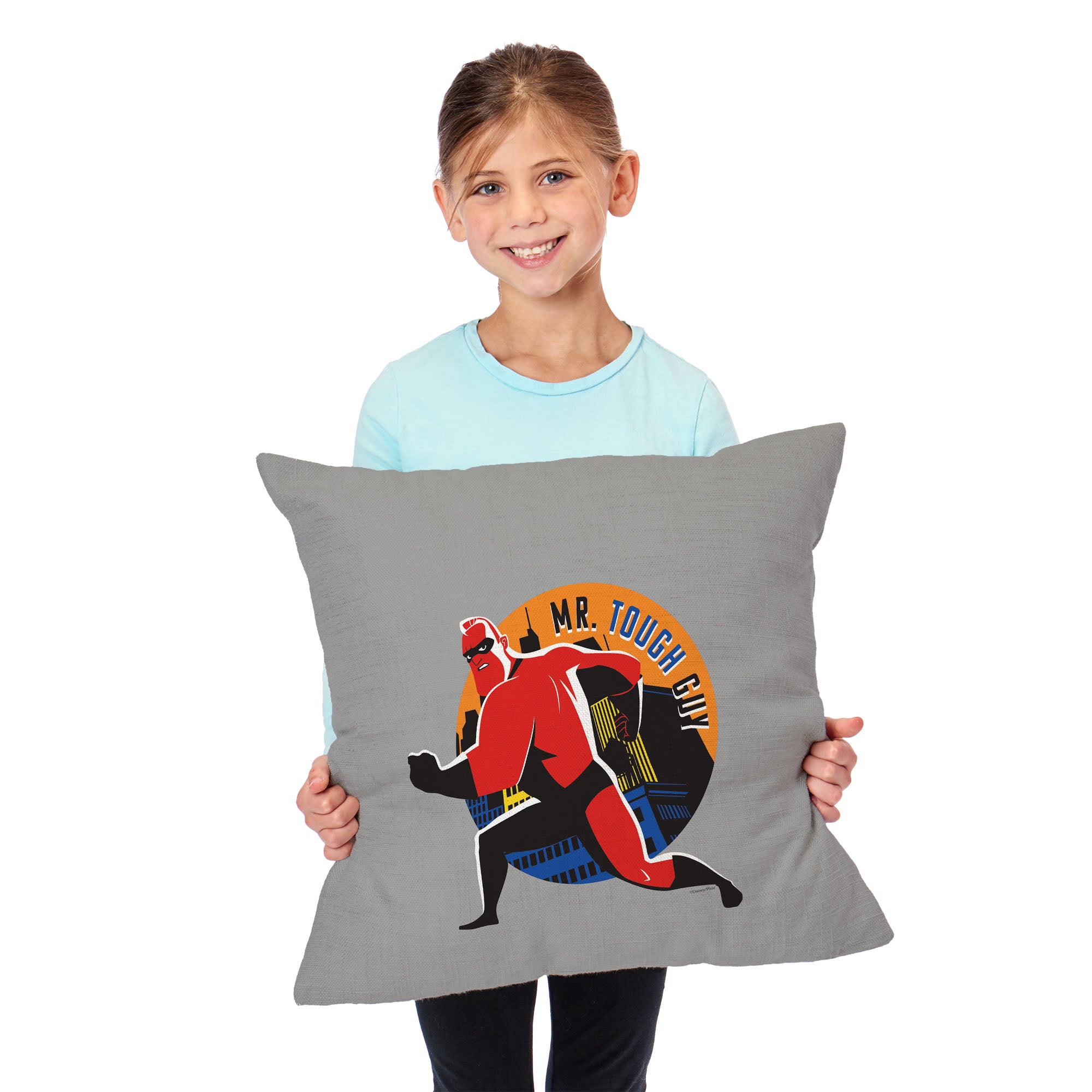 Disney Pixar The Incredibles Mr. Tough Guy Throw Pillow 18X18 Inches