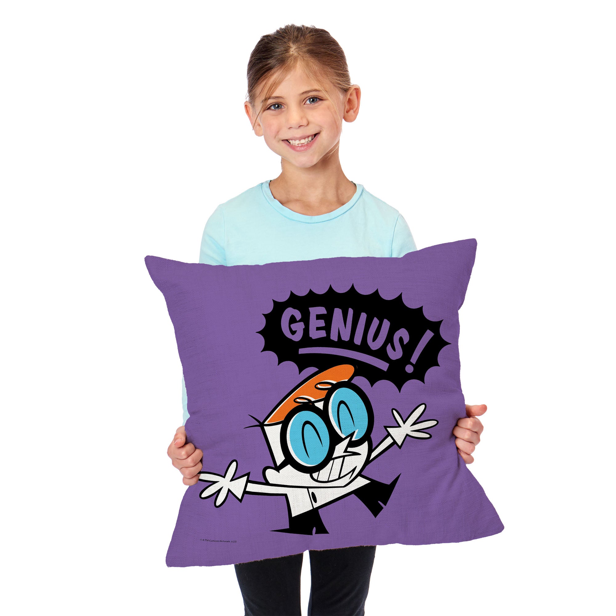 Cartoon Network Dexter's Laboratory Boy Genius Throw Pillow 18x18 Inches