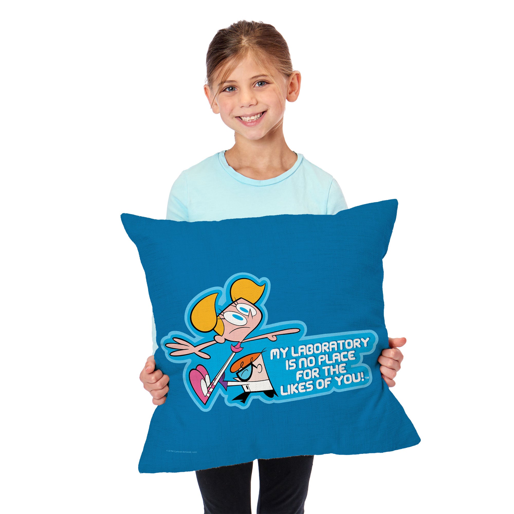 Cartoon Network Dexter's Laboratory Not Welcome Throw Pillow 18x18 Inches