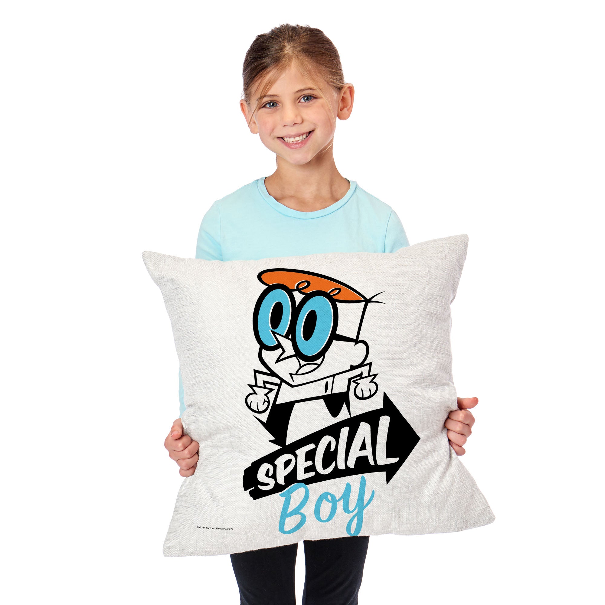 Cartoon Network Dexter's Laboratory Very Special Boy Throw Pillow 18x18 Inches