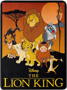 Disney Lion King Pride Friends Woven Tapestry Throw Blanket 48x60 Inches