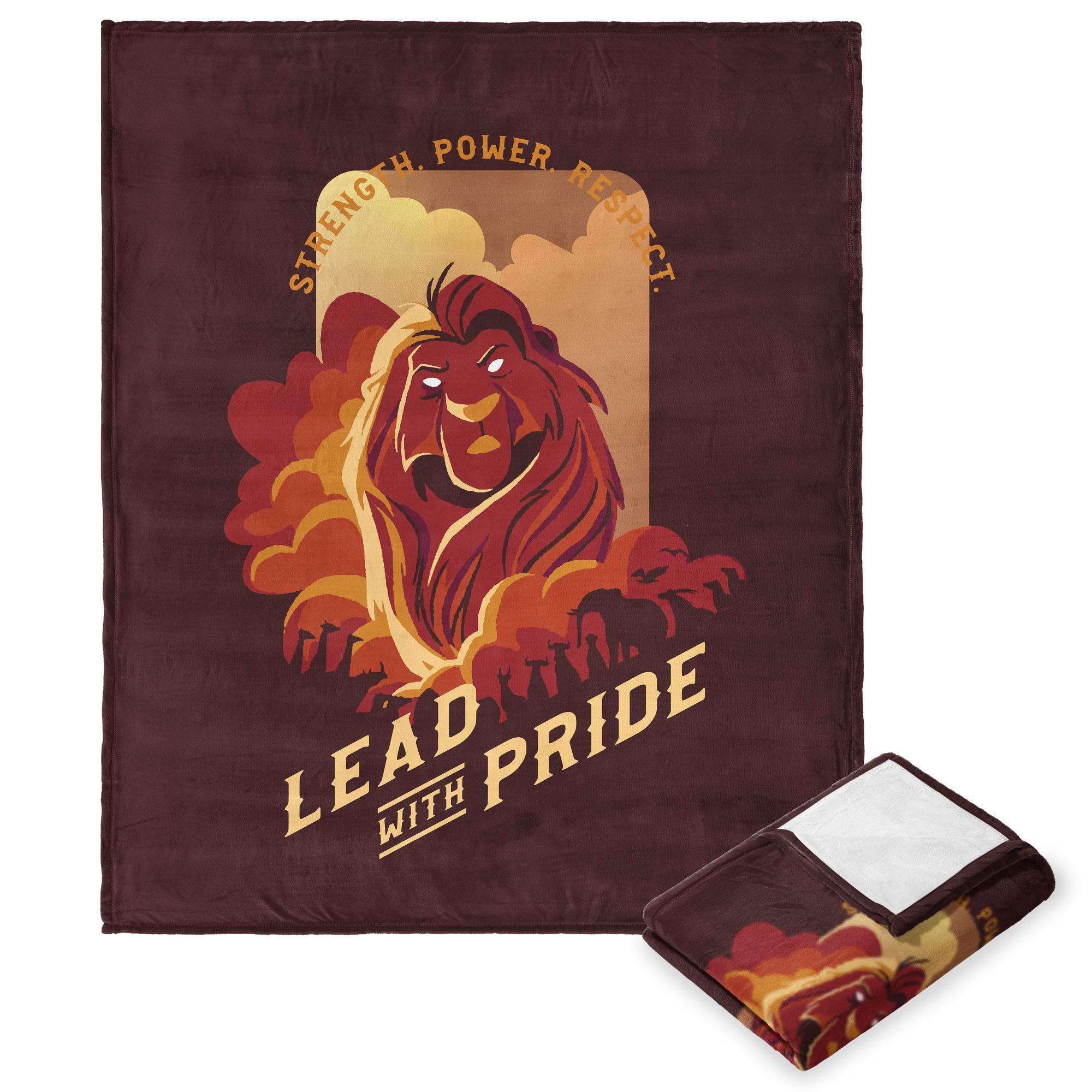 Disney Lion King Lead With Pride Silk Touch Throw Blanket 50x60 Inches