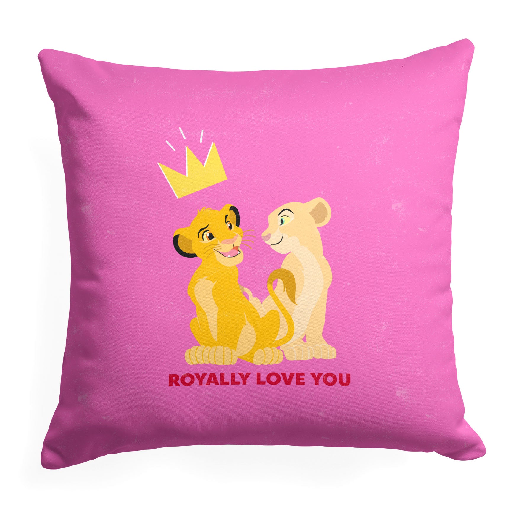 Disney Lion King Royal Love Throw Pillow 18x18 Inches