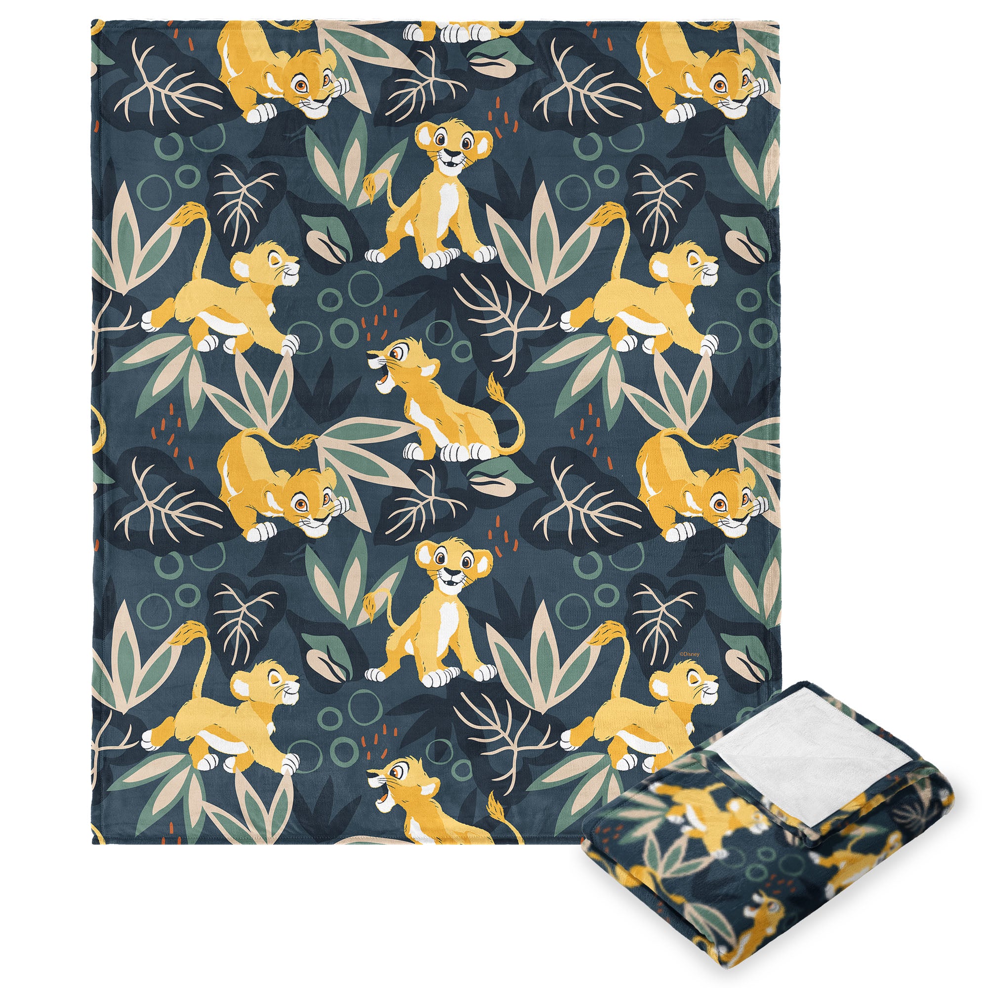 Disney Lion King Simba Pattern Silk Touch Throw Blanket 40X50 Inches