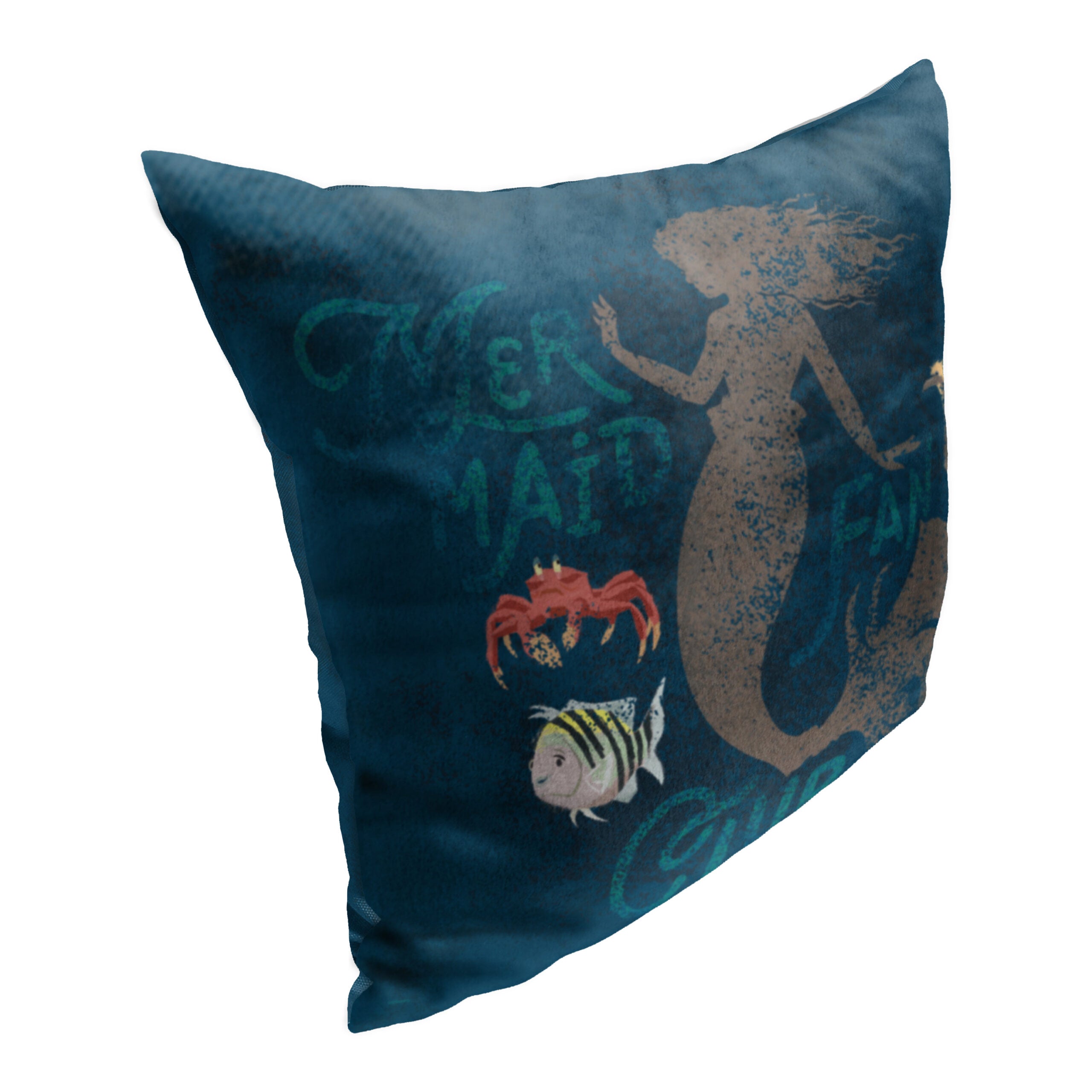 Disney Little Mermaid Mermaid Fan Club Throw Pillow 18x18 Inches