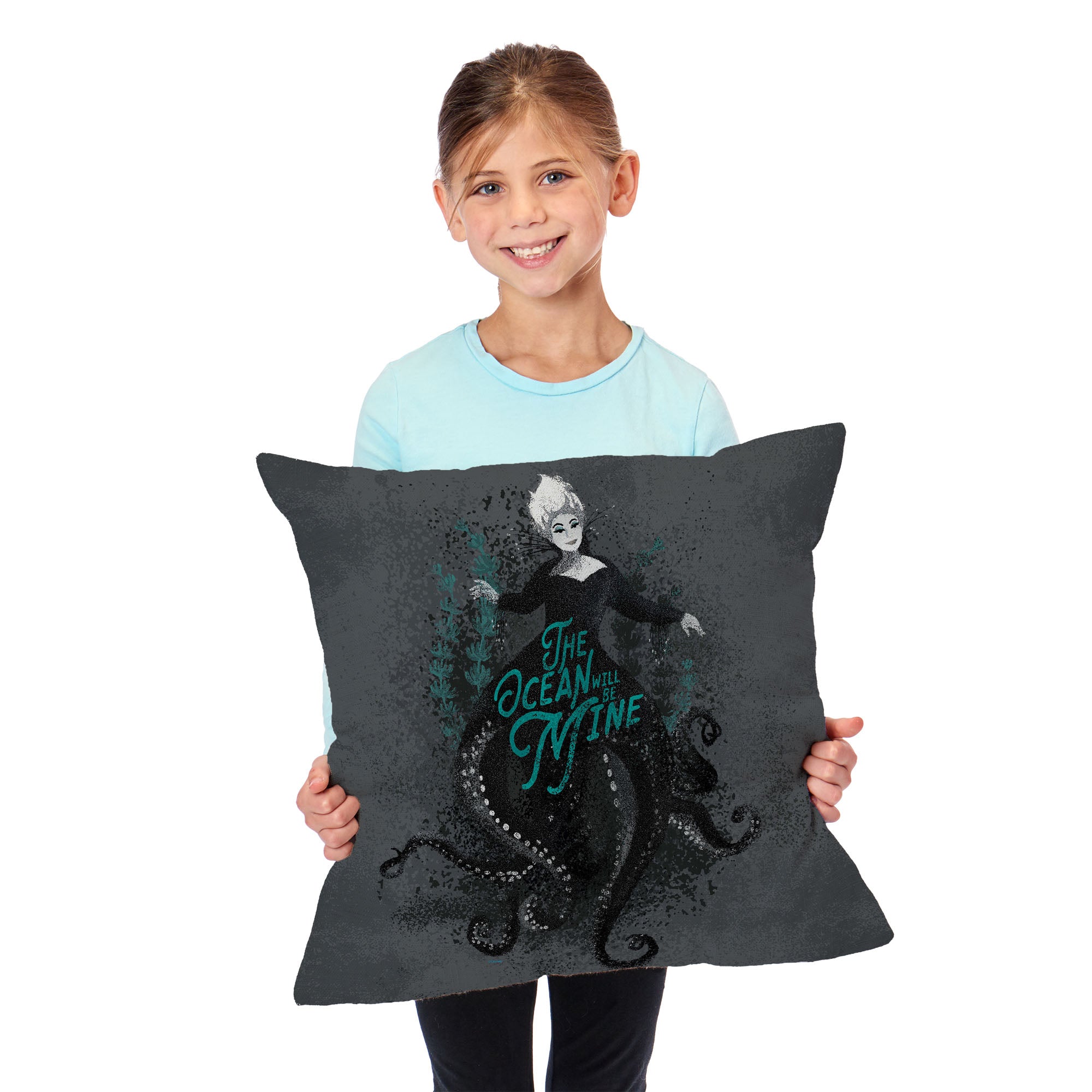 Disney Little Mermaid The Ocean Is Mine Throw Pillow 18x18 Inches