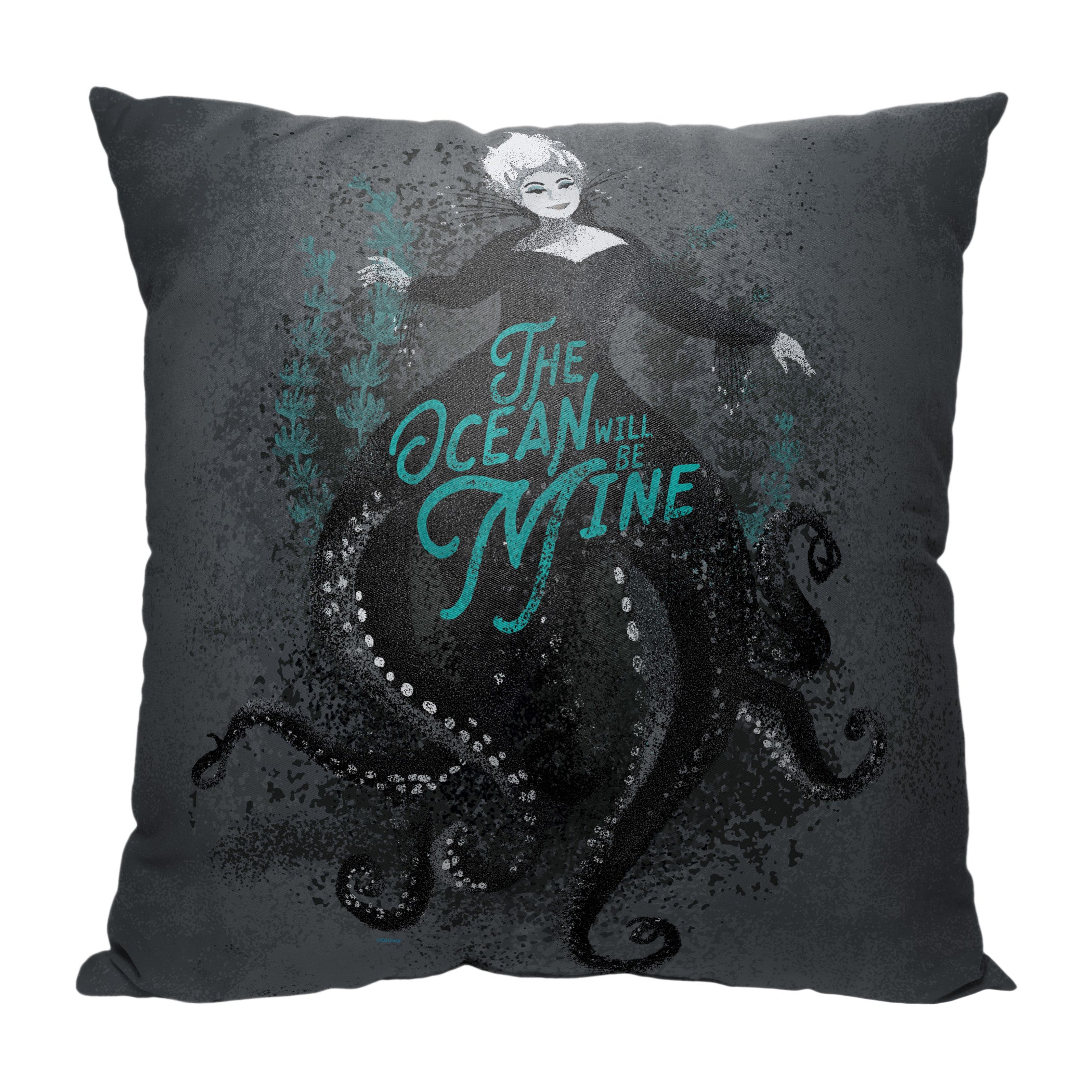 Disney Little Mermaid The Ocean Is Mine Throw Pillow 18x18 Inches