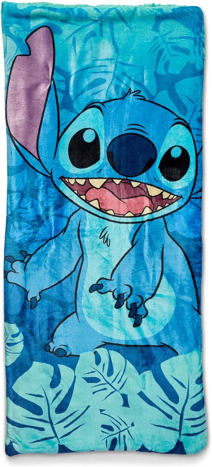 Disney Lilo and Stitch Palm Smiles Slumber Bag with Pillow 28x55 Inches