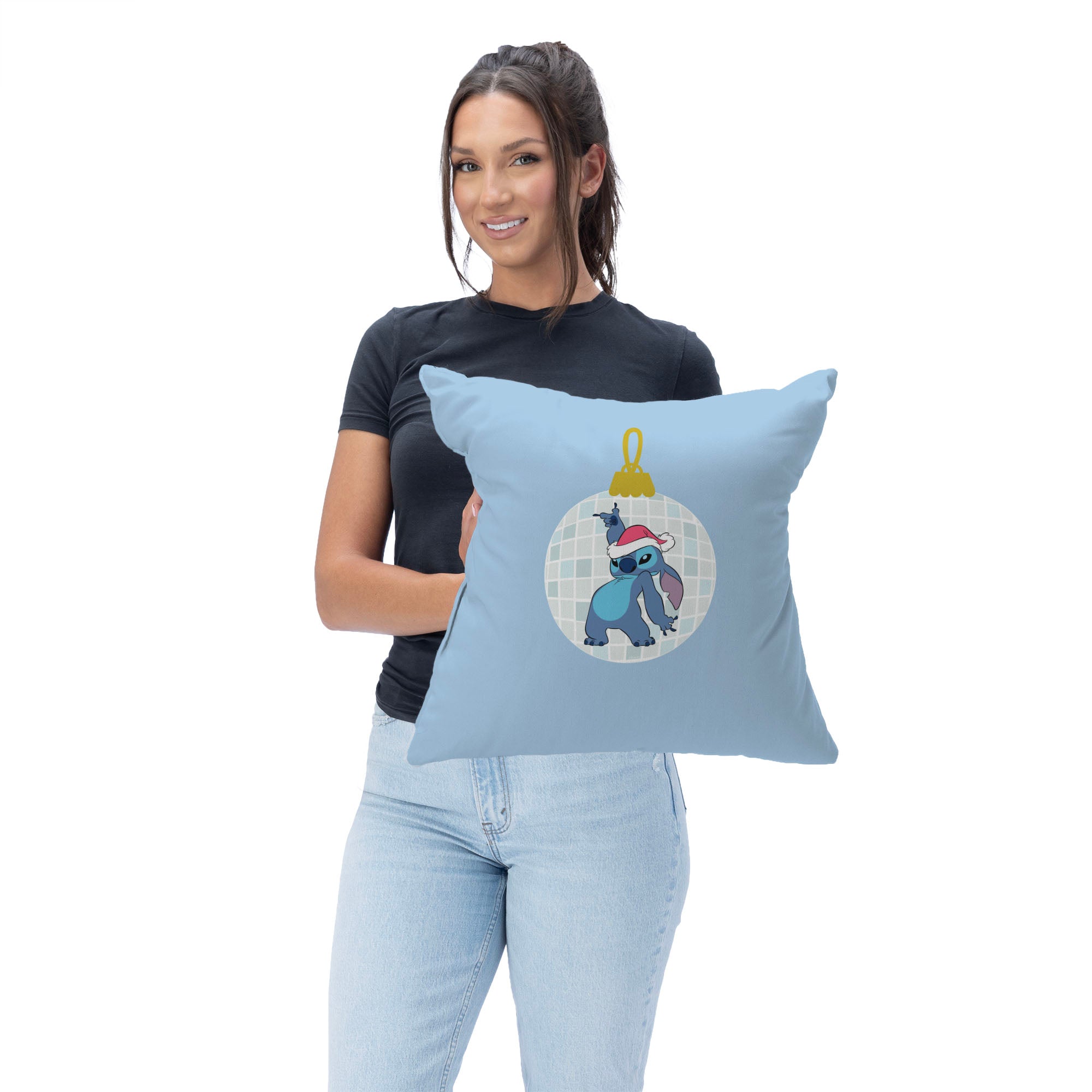 Disney Lilo & Stitch Disco Stitch Throw Pillow 18X18 Inches