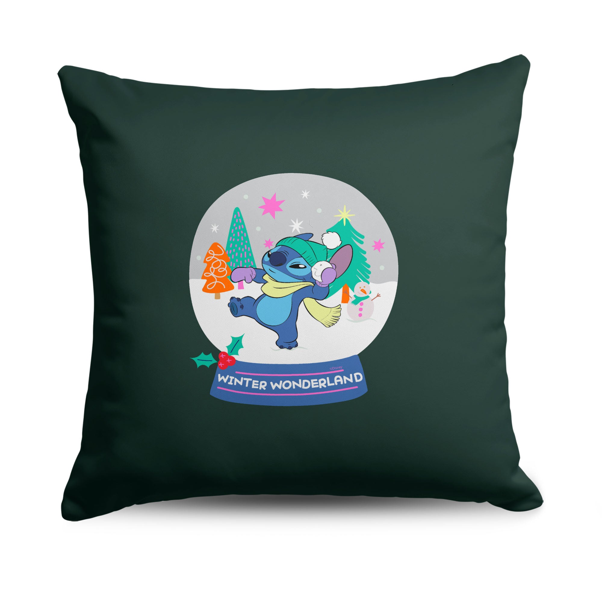 Disney Lilo & Stitch Stitch Wonderland Throw Pillow 18X18 Inches