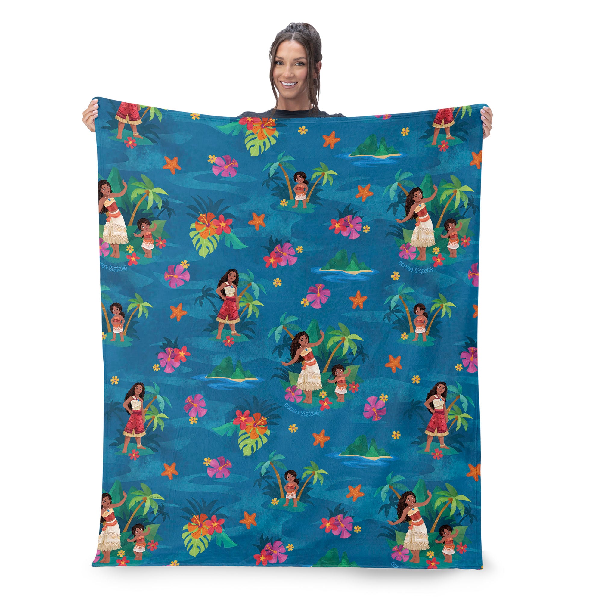 Disney Moana 2 Moana Simea Pattern Silk Touch Throw Blanket 50X60 Inches