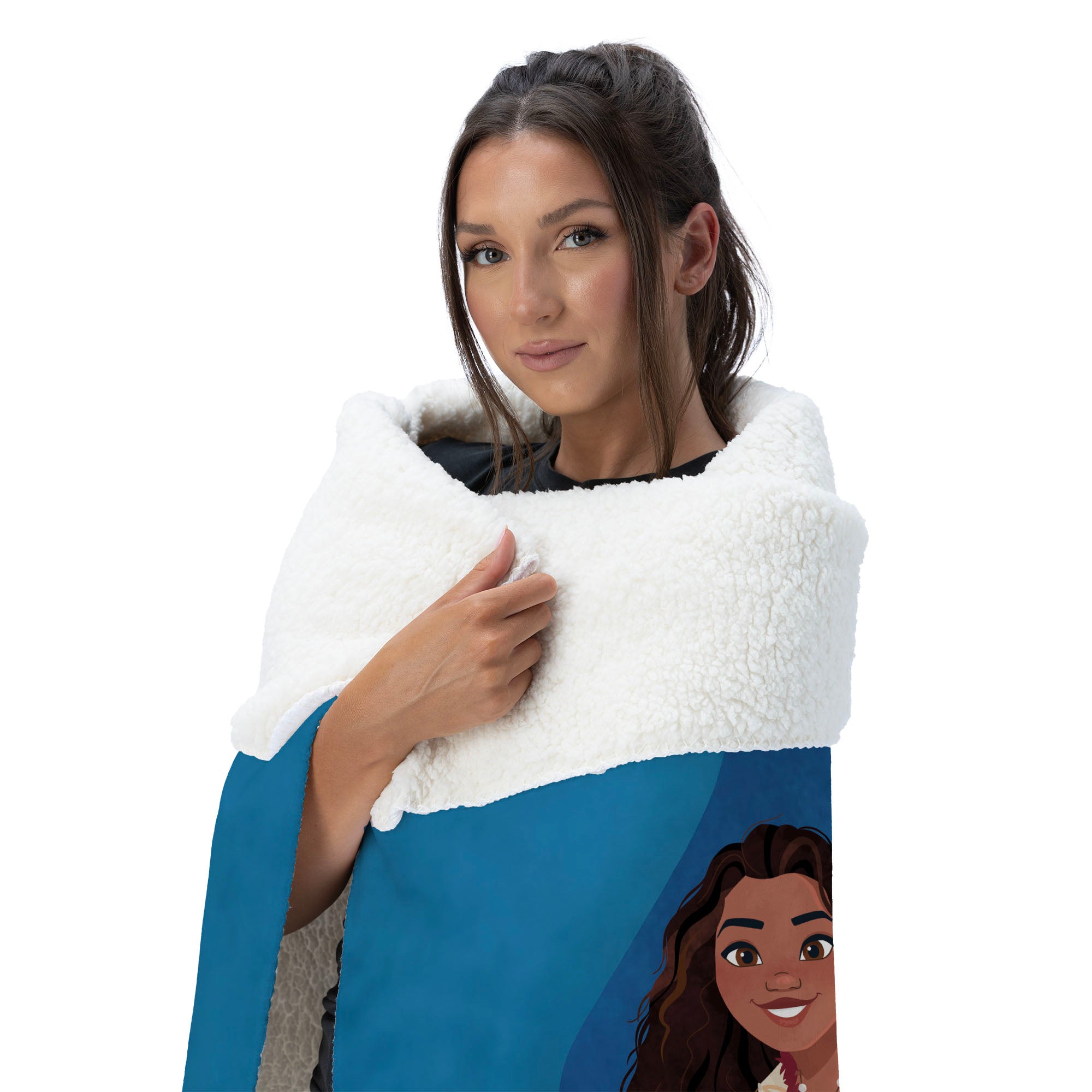 Disney Moana 2 Wayfinder Moana Silk Touch Sherpa Throw Blanket 50X60 Inches