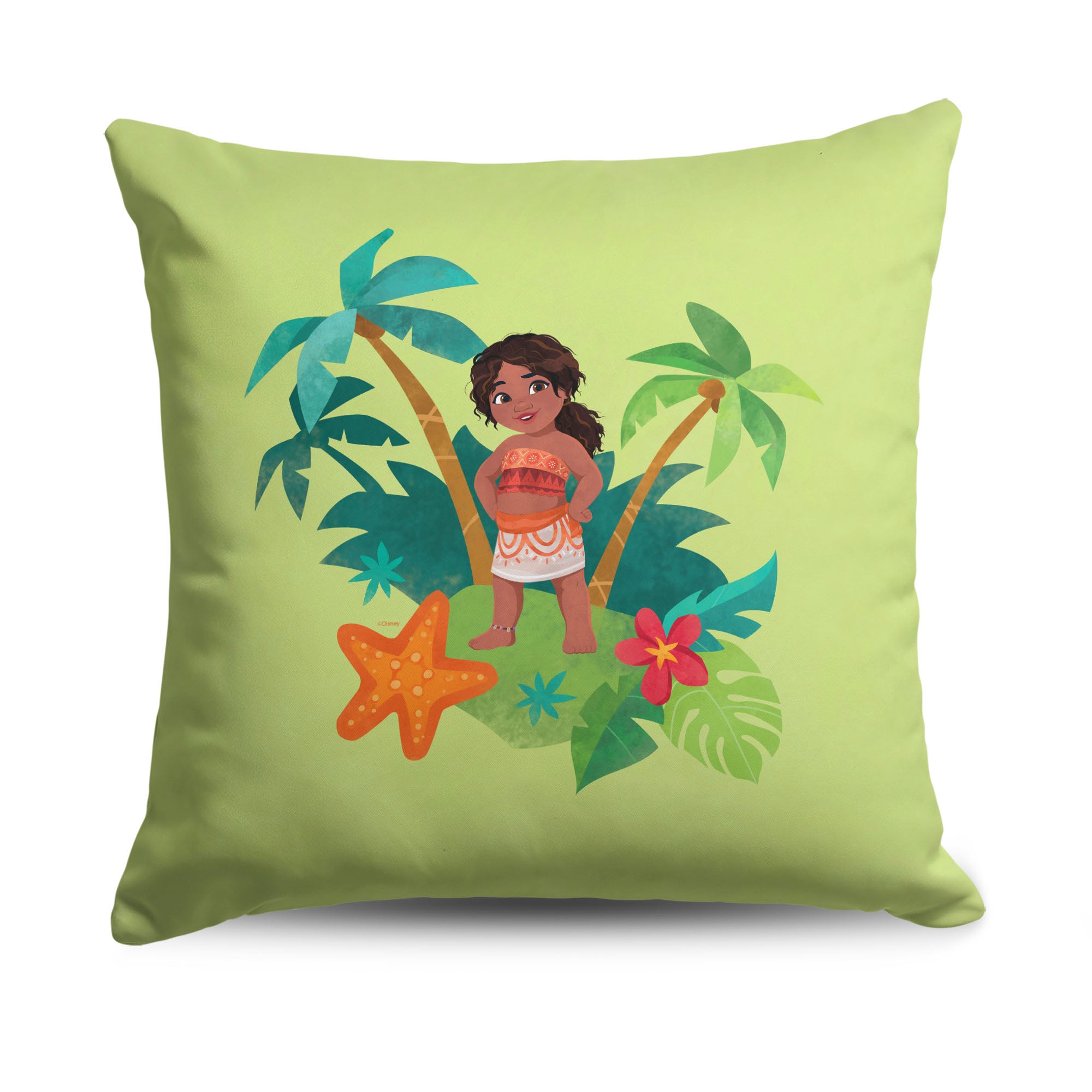 Disney Moana 2  Island Simea Throw Pillow 18X18 Inches