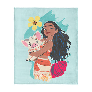 Disney Moana Island Time Silk Touch Throw Blanket 46x60 inches