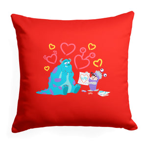 Disney Monsters Inc To Kitty Throw Pillow 18x18 Inches