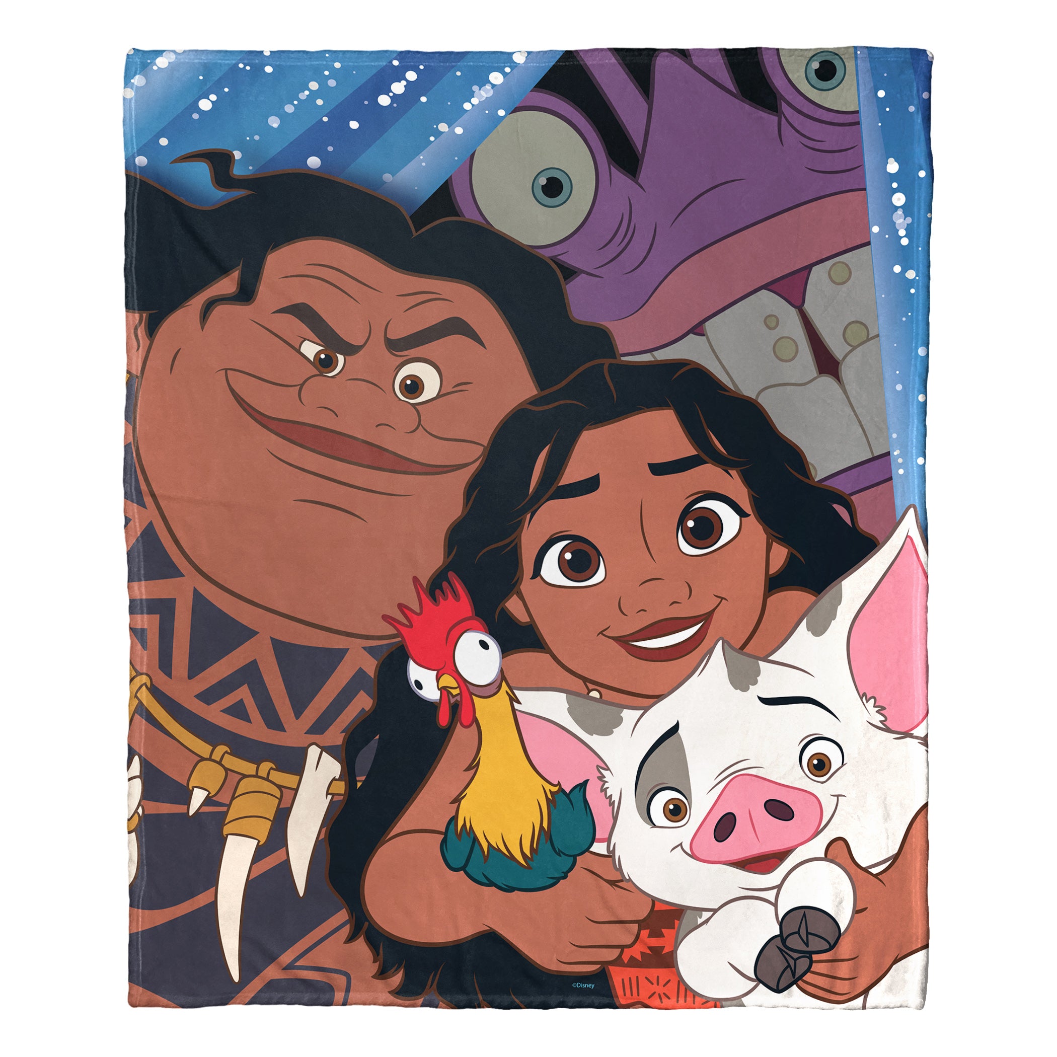 Disney D100 Moana Group Silk Touch Throw Blanket 50x60 Inches