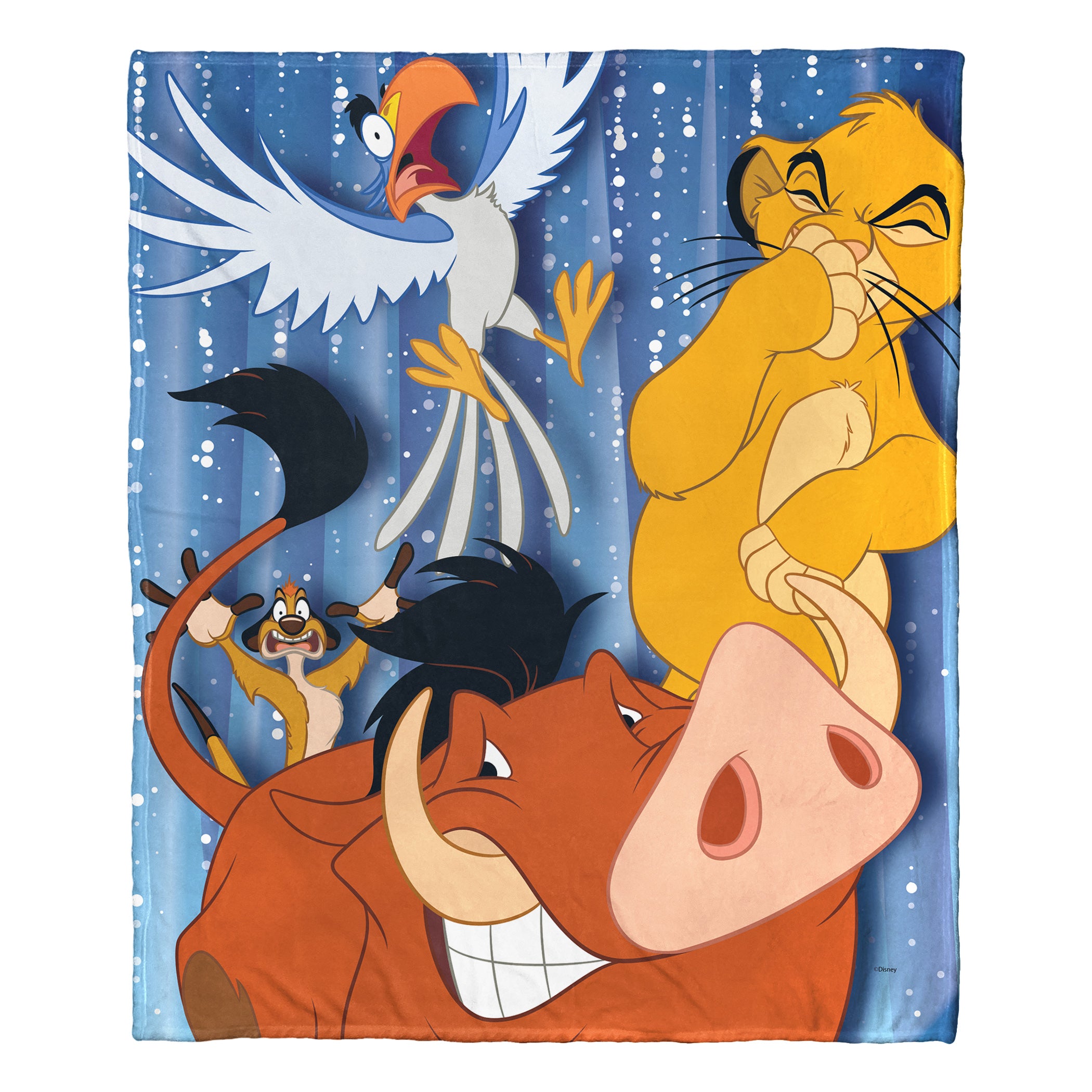 Disney D100 Embarrassed Pumba Silk Touch Throw Blanket 50x60 Inches