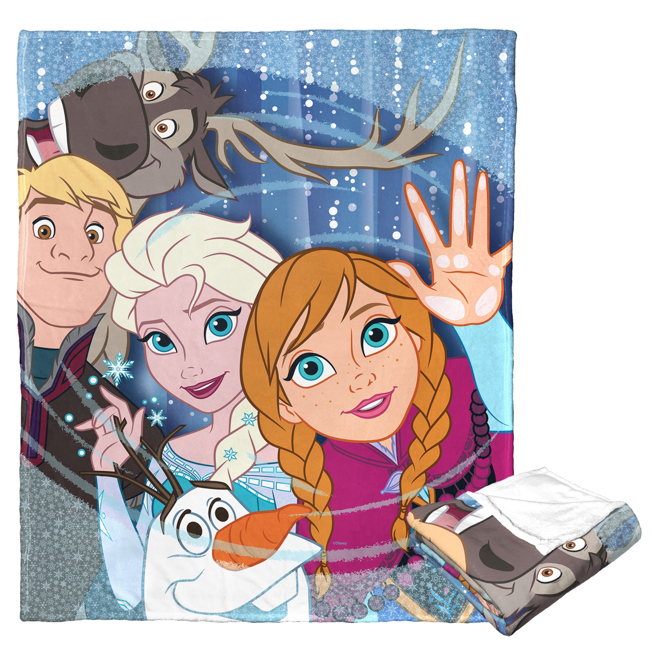 Disney D100 Frozen Family Silk Touch Throw Blanket 50x60 Inches