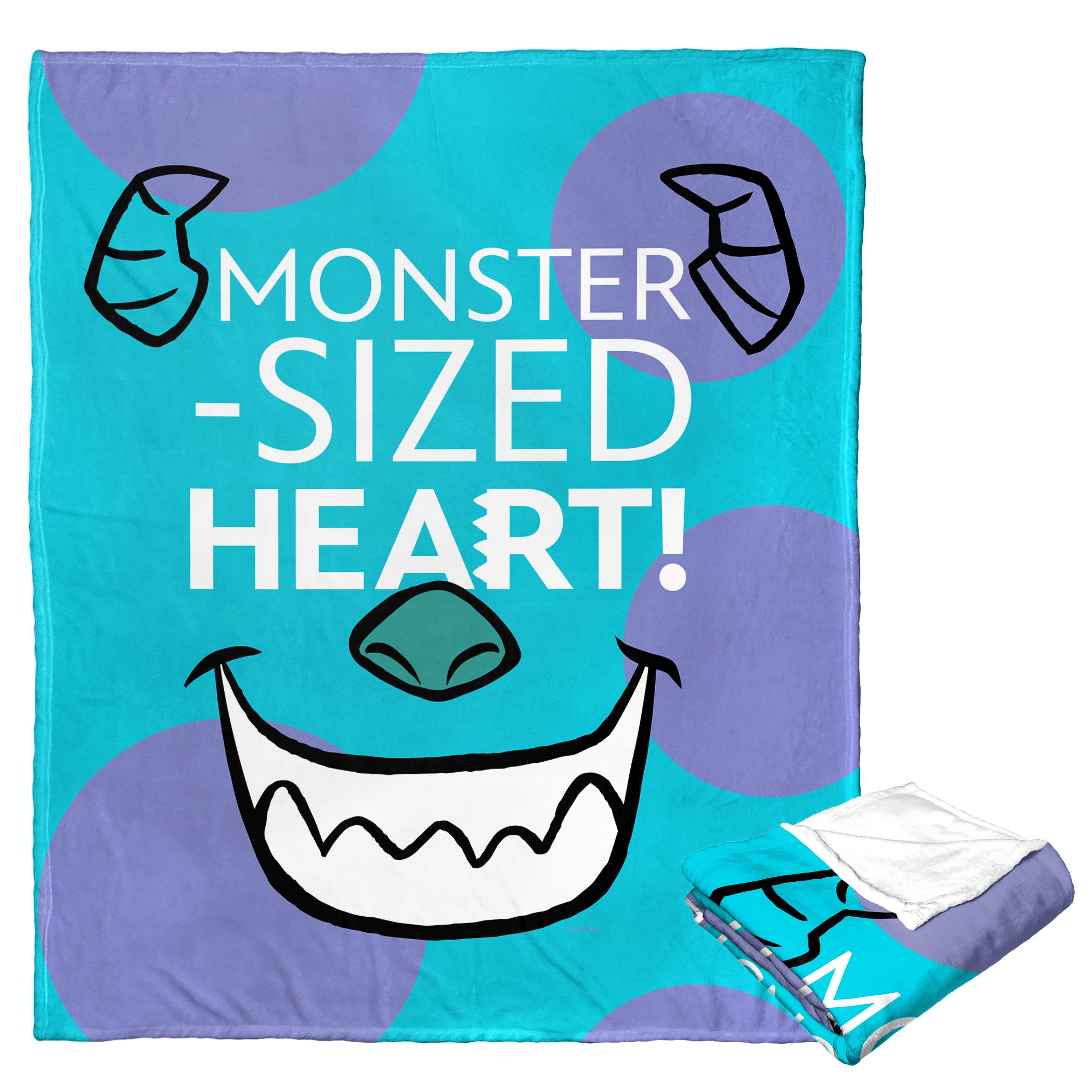 Disney D100 Monster Sized Heart Silk Touch Throw Blanket 50x60 Inches