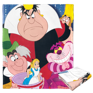 Disney D100 Wonderland Friends Silk Touch Throw Blanket 50x60 Inches