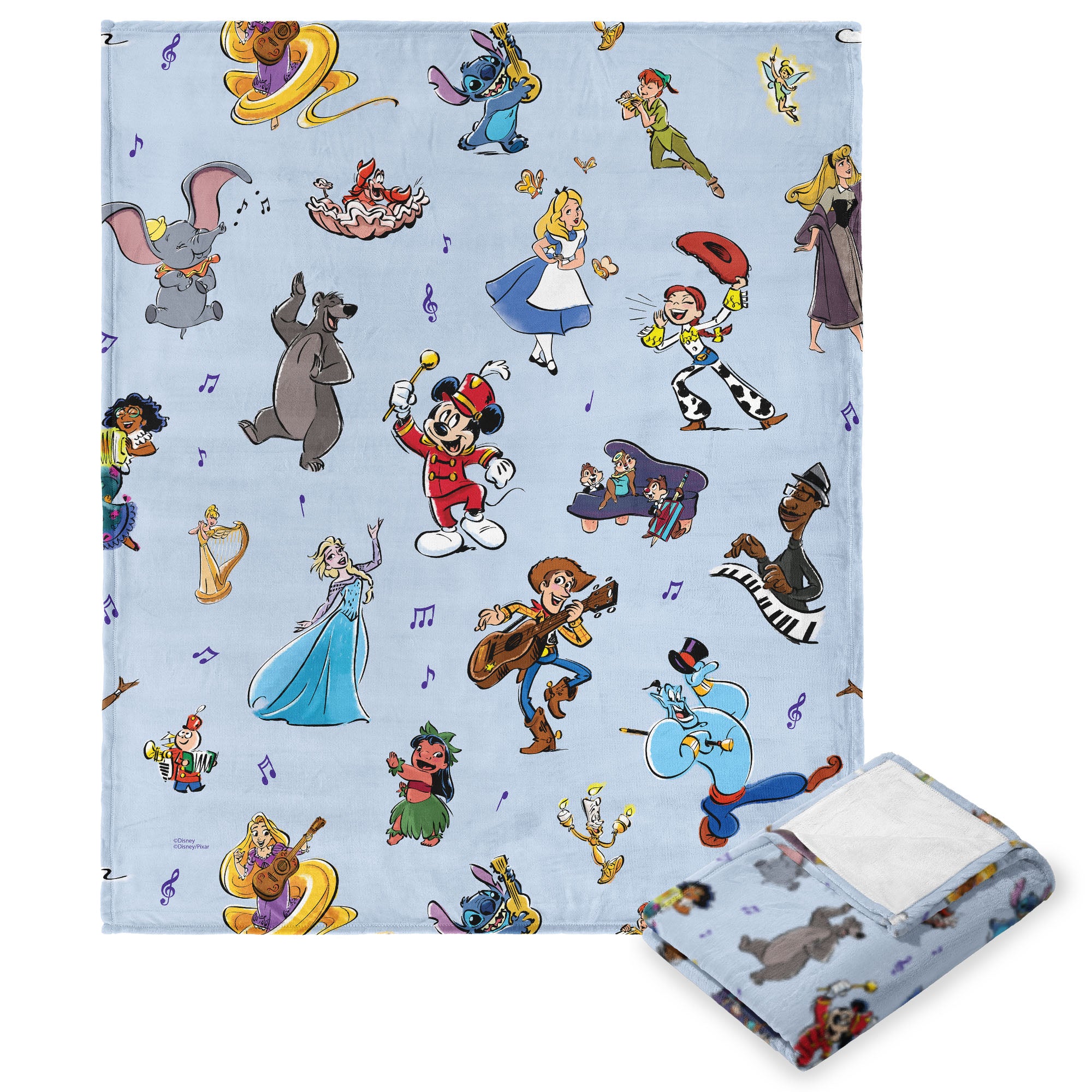 Disney D100 Sing Along Silk Touch Throw Blanket 50x60 Inches