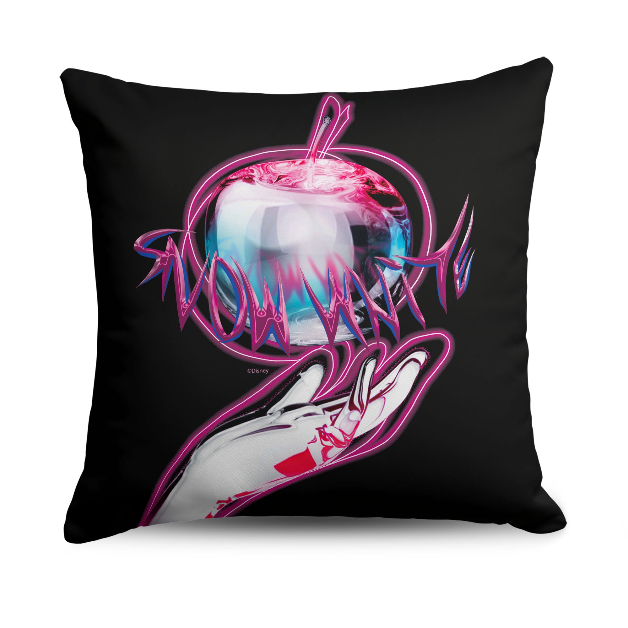 Disney D100 Crystal Apple Throw Pillow 18x18 Inches