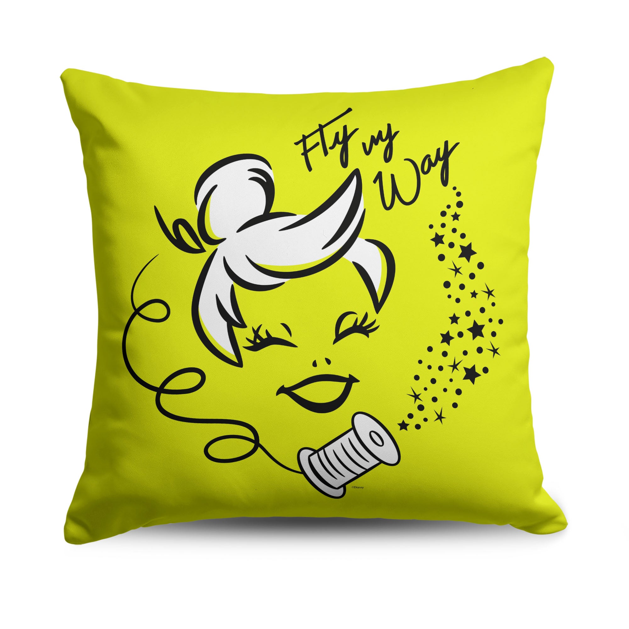 Disney D100 Fly My Way Throw Pillow 18x18 Inches