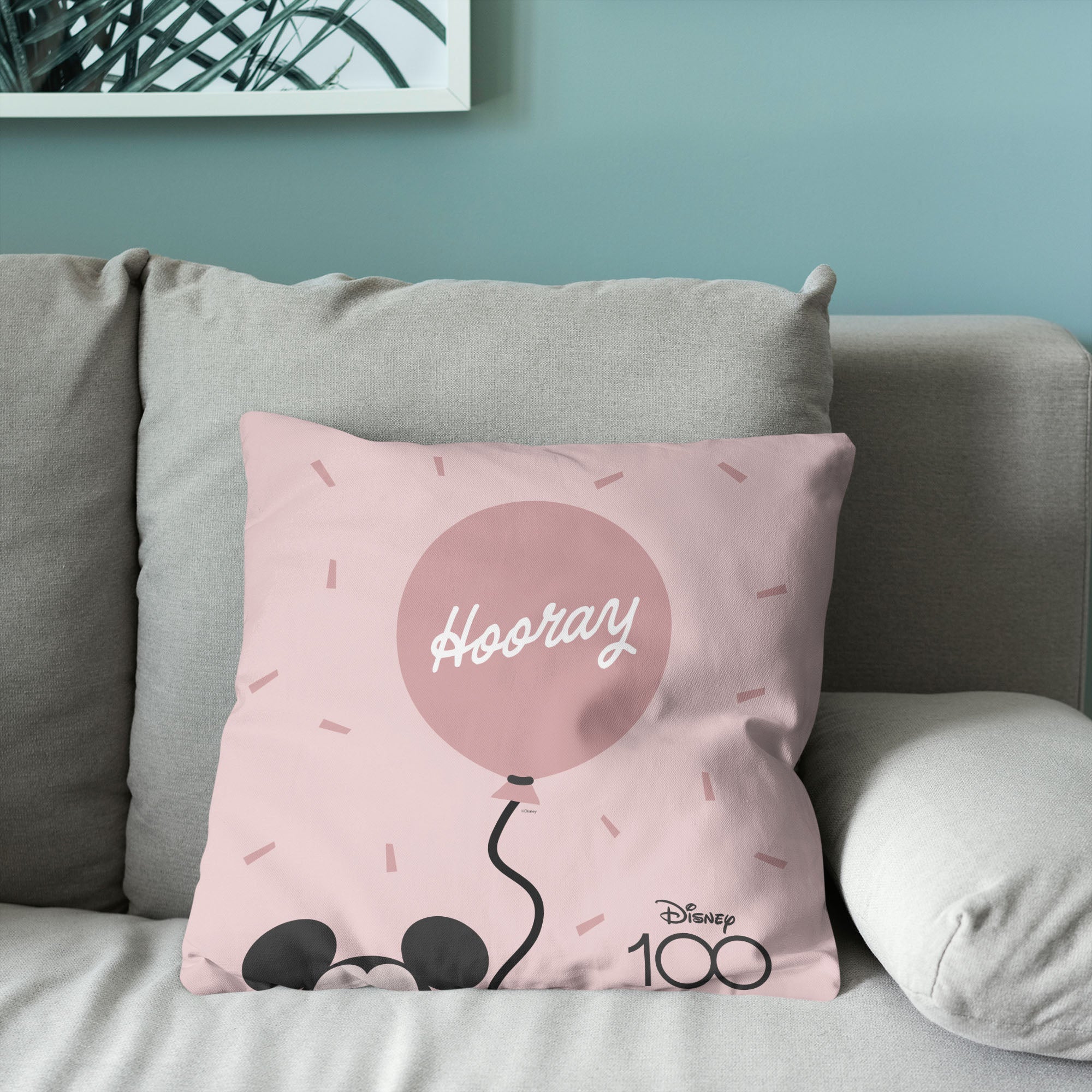 Disney D100 Hooray Balloon Throw Pillow 18x18 Inches