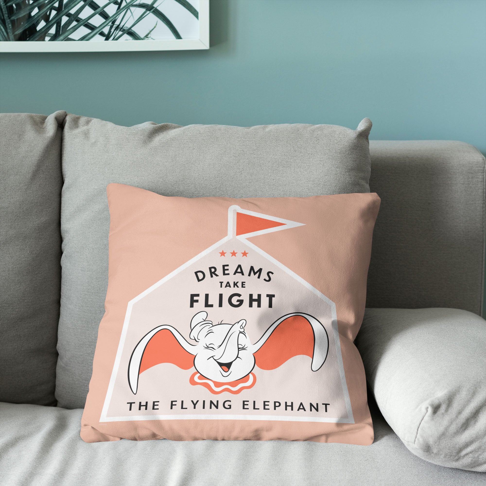 Disney D100 Take Flight Throw Pillow 18x18 Inches