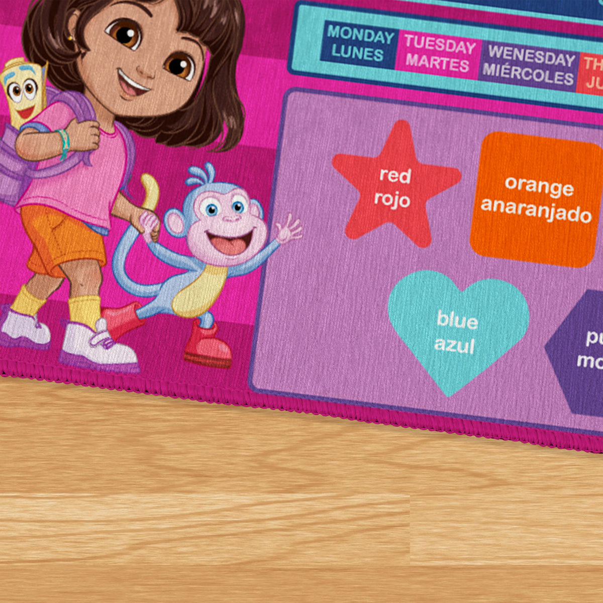 Dora Rug Nickelodeon Dora the Explorer Vamanos Washable Rug 36x62 inches