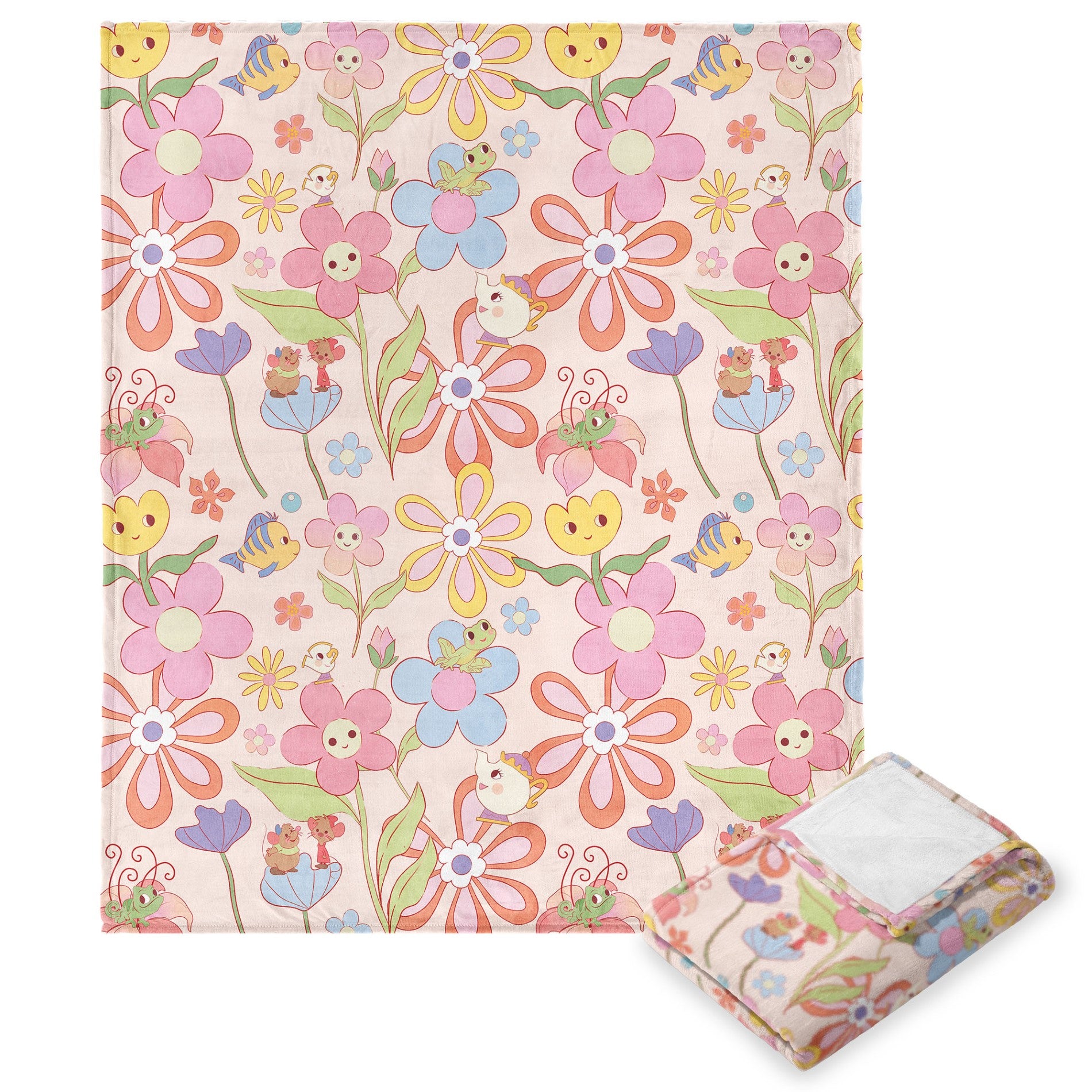 Disney Princesses Princess Garden Silk Touch Throw Blanket 50x60 Inches