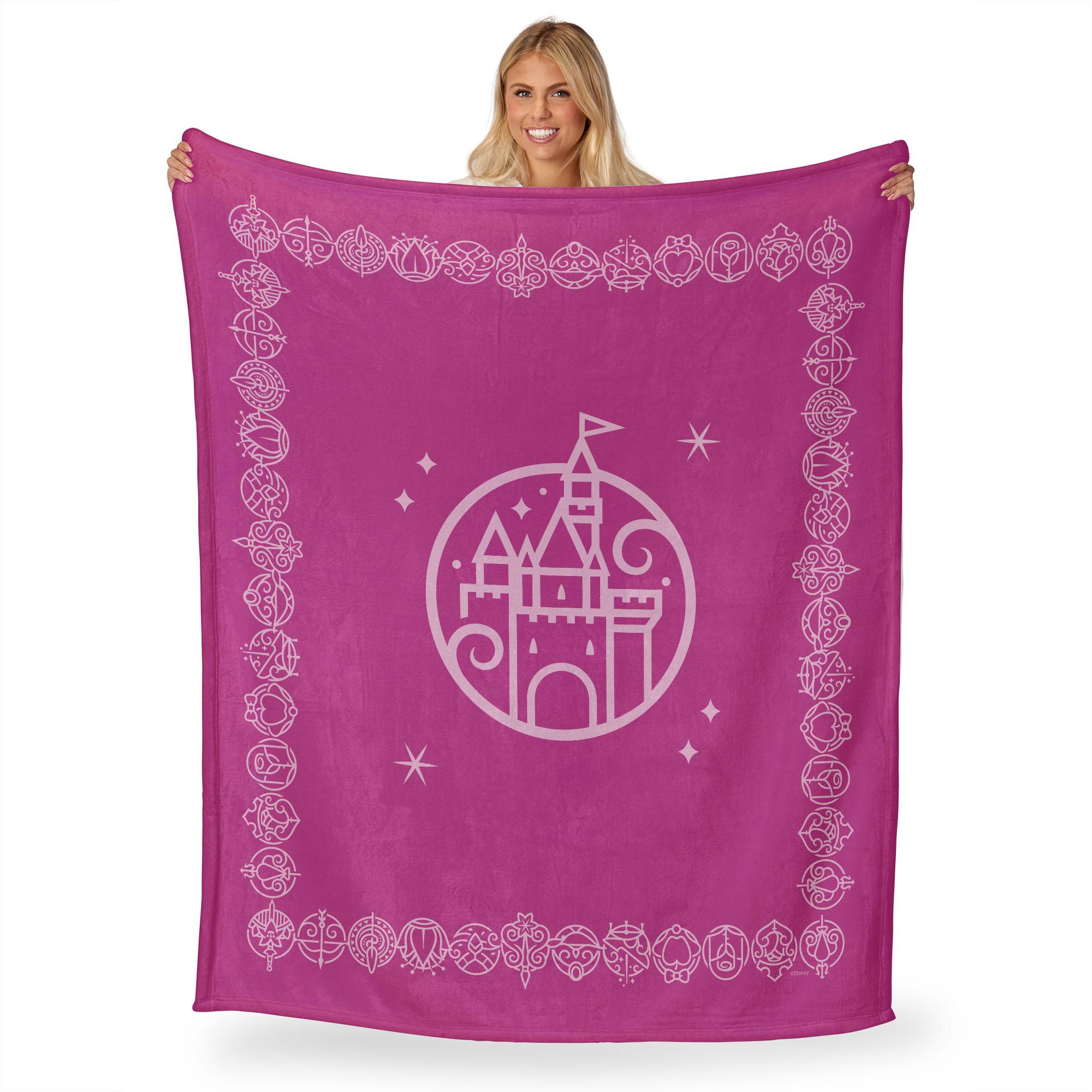 Disney Princesses Magic Castle Silk Touch Throw Blanket 50x60 Inches