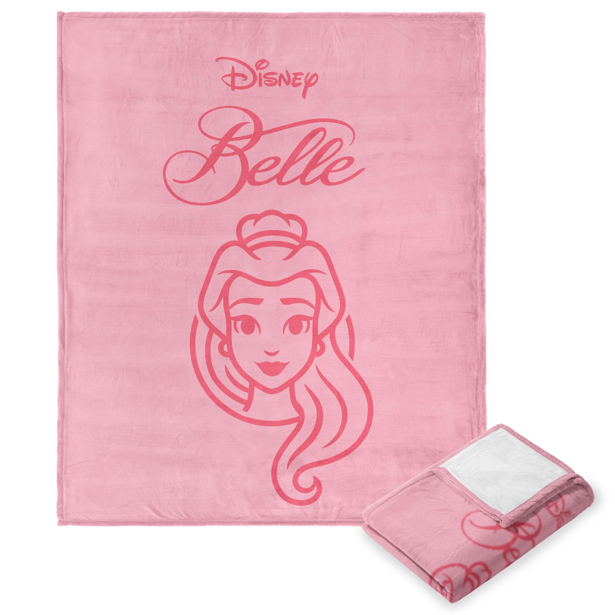 Disney Princesses Iconic Belle Silk Touch Throw Blanket 50x60 Inches